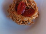 Spaghetti freschi con pesto alla trapanese