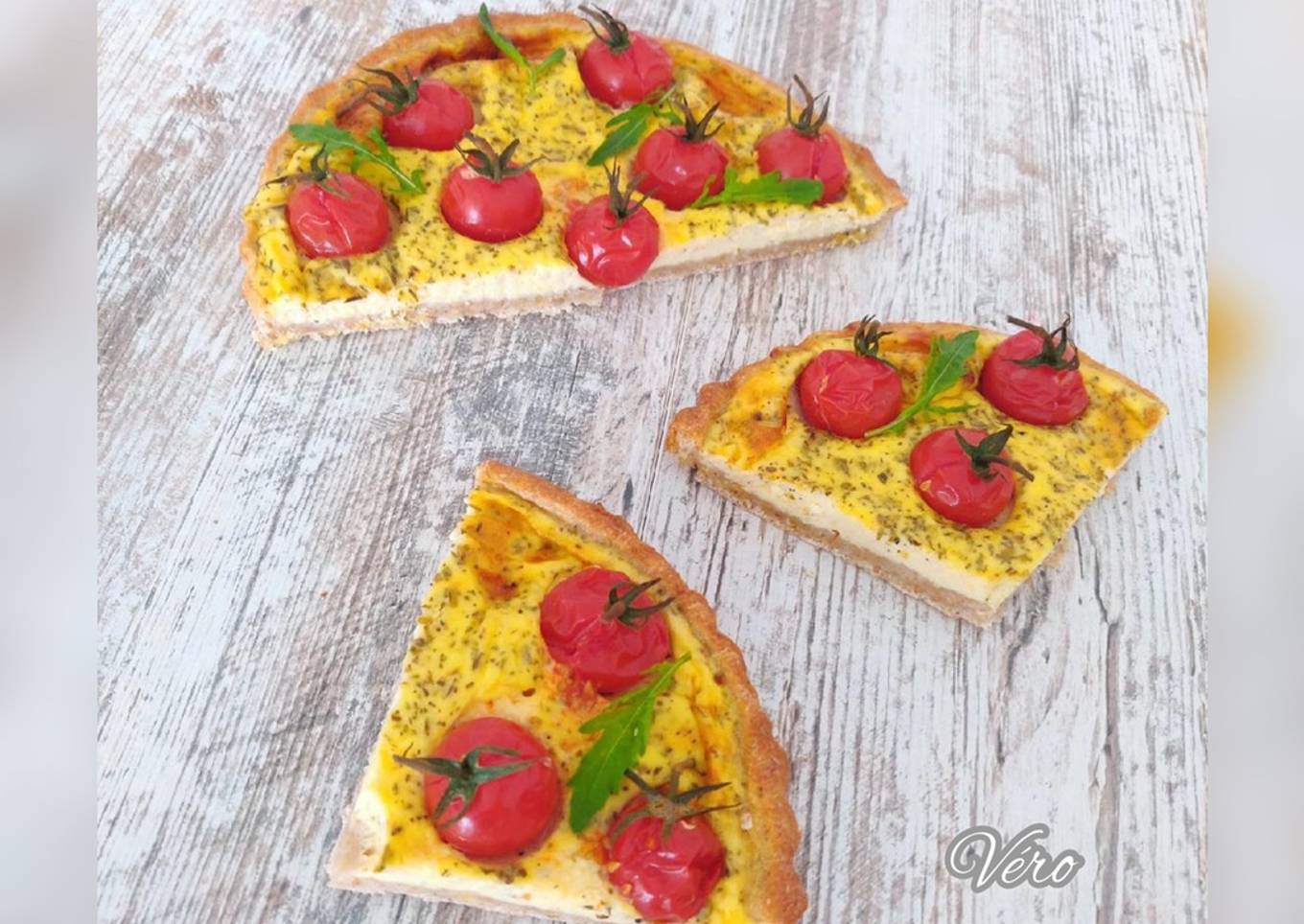 Tarte tomates cerises/ricotta