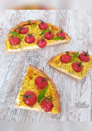 Une photo de Tarte tomates cerises/ricotta