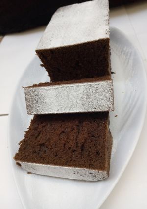 Chocolate cake loaf ainihin hoton girkin