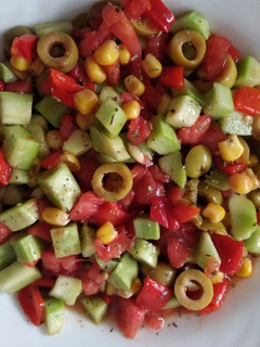 Una foto de Ensalada veggie de pepino