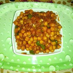 A picture of Chana chilli recipe.