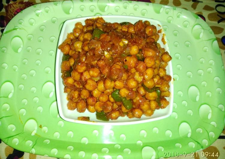 Steps to Prepare Speedy Chana chilli recipe