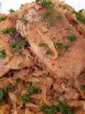 Varza acră călită cu cotlet de porc