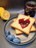 Aromatic homemade plum jam