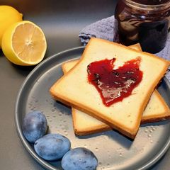 A picture of Aromatic homemade plum jam.