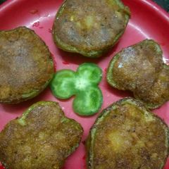 A picture of Bharwan Capsicum rings.