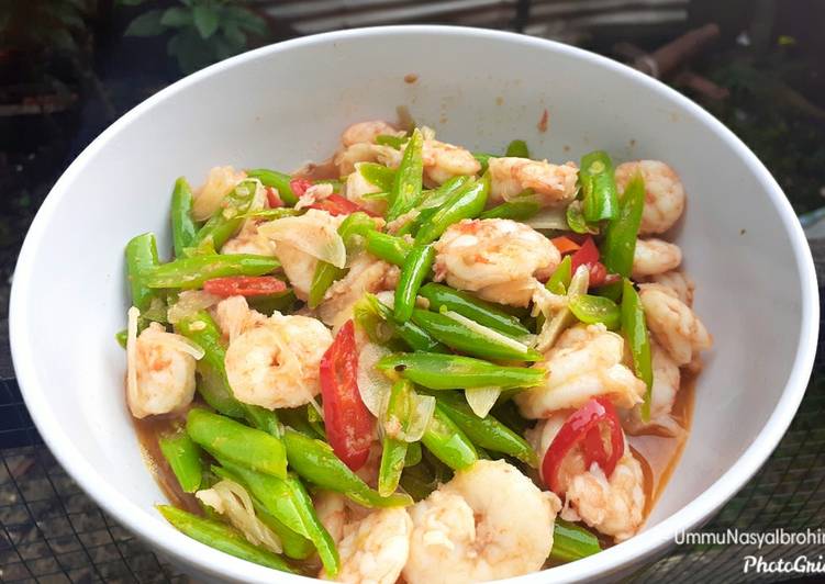 Resep Oseng2 udang buncis, Enak