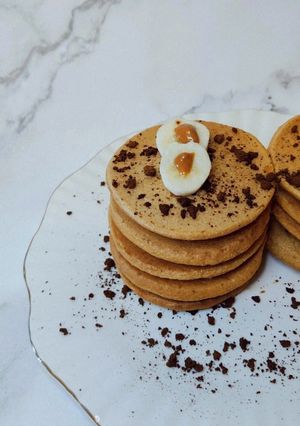 Foto de Panquecas de batata doce e café
