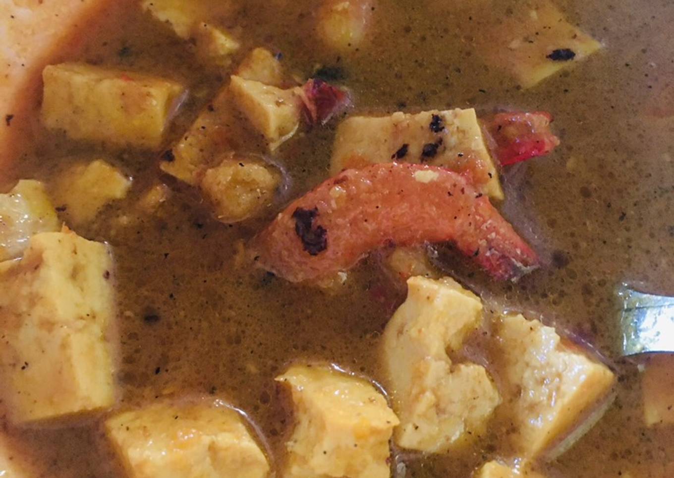 Gulai udang tahu rendah kalori