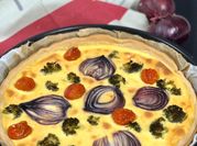 Une photo de quiche brocolis