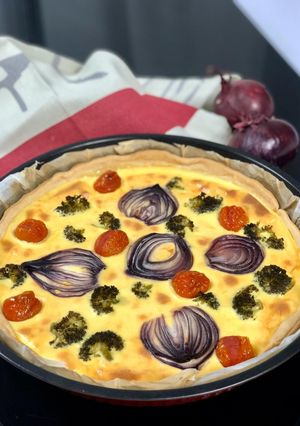 Une photo de Quiche printanière
