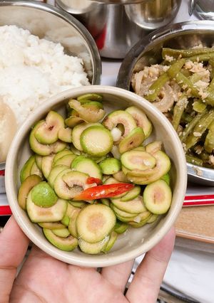 Hình của món Sung muối sổi.