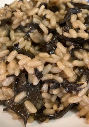 Foto di Risotto con funghi trombette dei morti