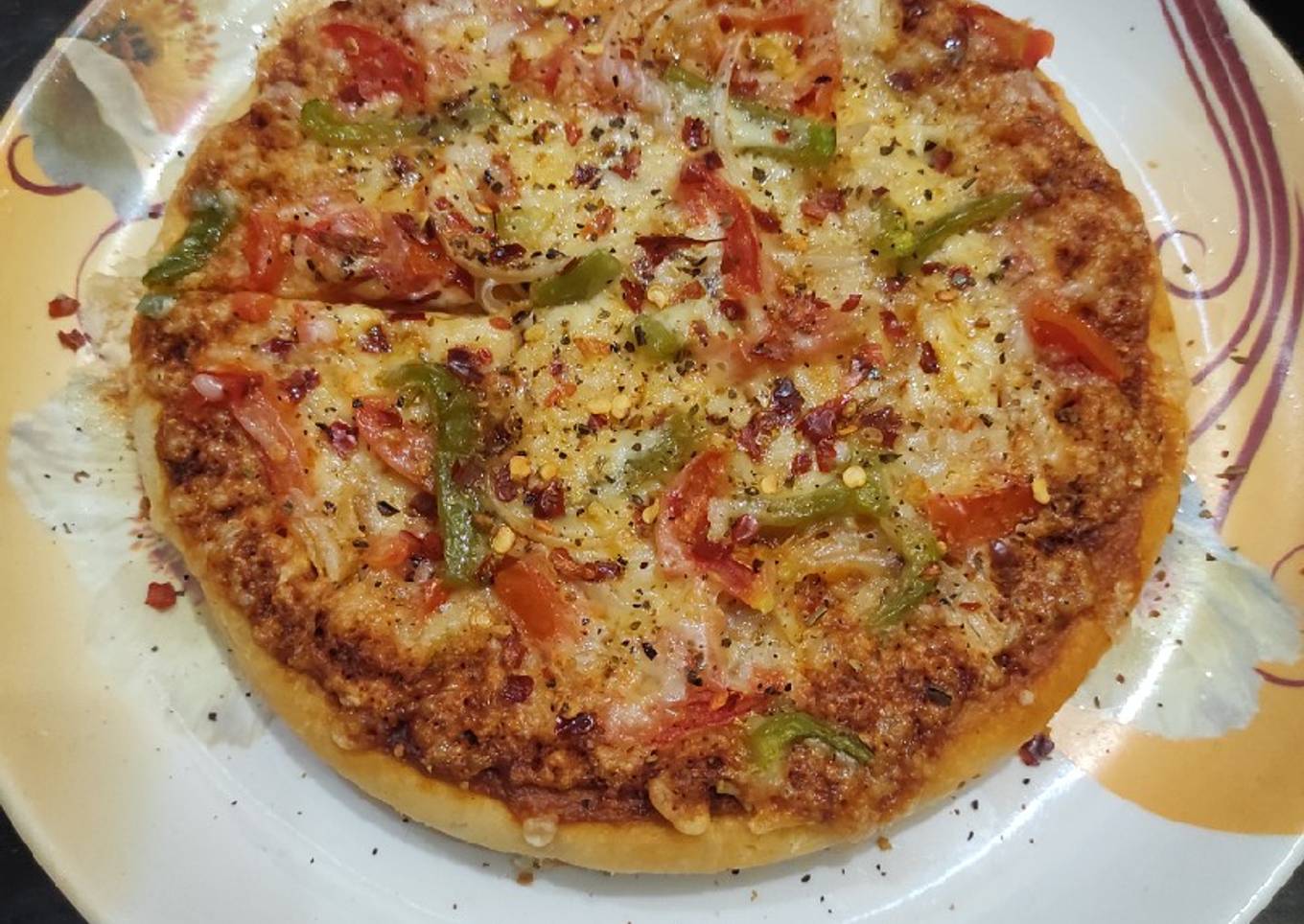 Vegetable pizza
