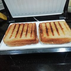 Potato bhurji stuffed grilled Sandwich A picture of Potato bhurji stuffed grilled Sandwich.
