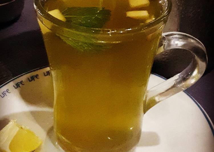Recipe of Favorite Ginger lemon green Tea🍋🍯 Cooking Basics for Beginners