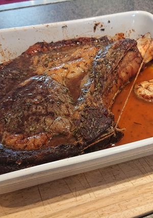 A picture of Roasted Rib on the Bone.