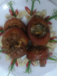 Hình của món Giò heo kho cay.