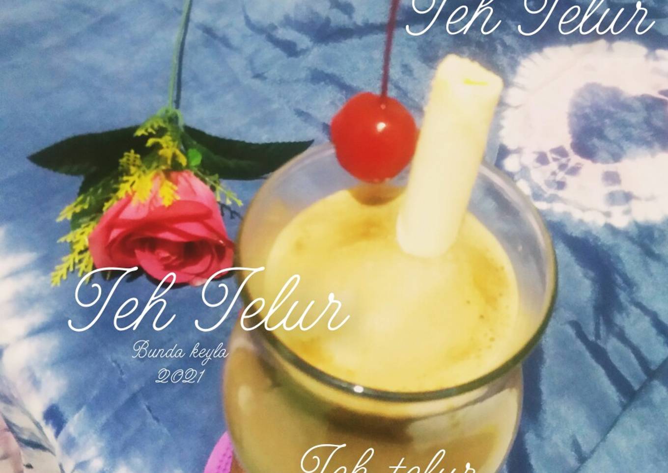 #Teh Telur khas minang,(Sumatera Barat)
