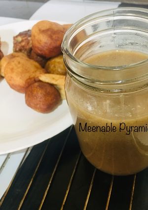 A picture of Tamarind horchata (kunun tsamiya).