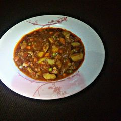 A picture of Vegetable soup.