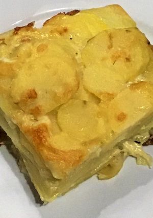 Una foto de Milhojas de papas