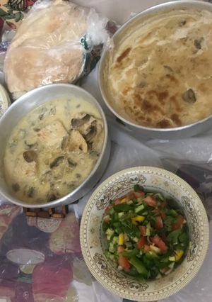 صورة لوصفة سمك فيليه بصوص الطحينيه والمشروم (الفطر)