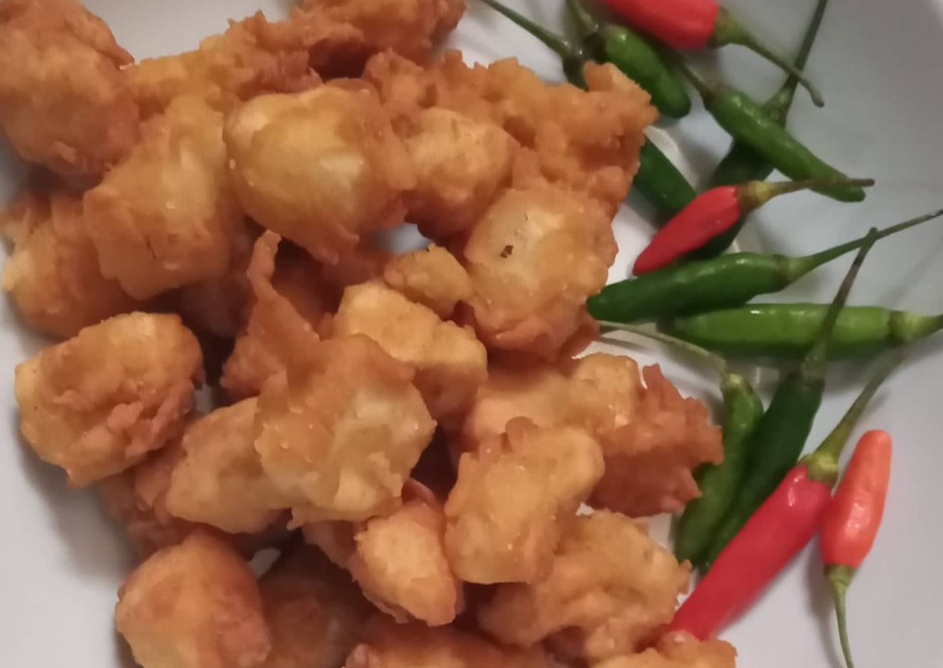 Tahu goreng tepung crispy