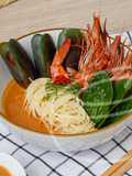 Creamy Miso Seafood Capellini