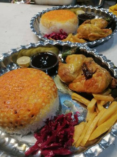 عکسی از دستور مرغ شکم پر (به روش خودم)