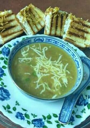 A picture of Sweet corn soup.