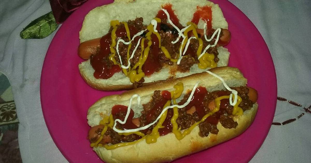 Perros calientes caseros Receta de Karen Cookpad
