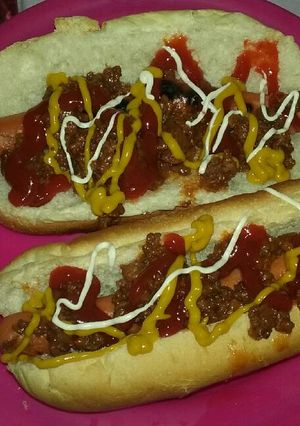 Una foto de Perros calientes caseros