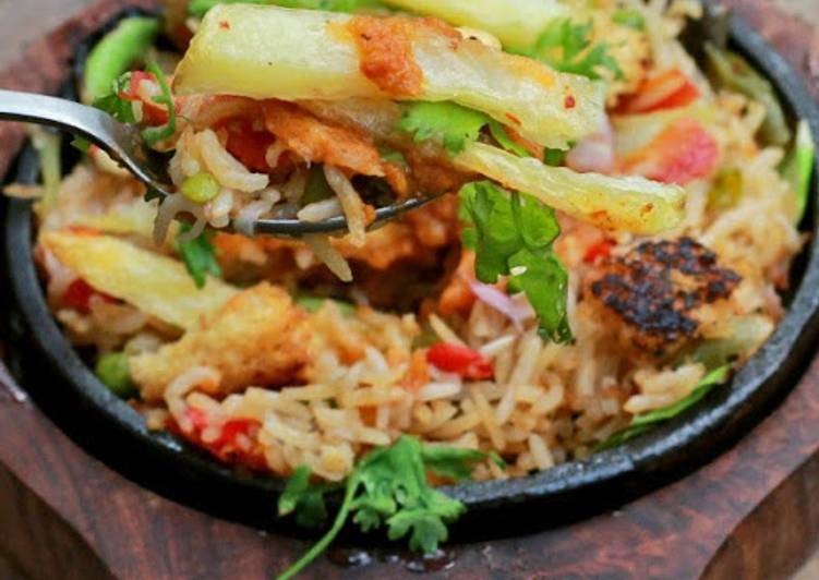 Brown Rice Pulao Sizzler