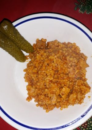 Tarhonyás hús recept fotója