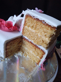 A picture of Mango cake.