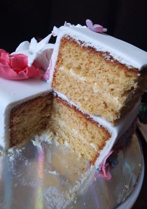 A picture of Mango cake.