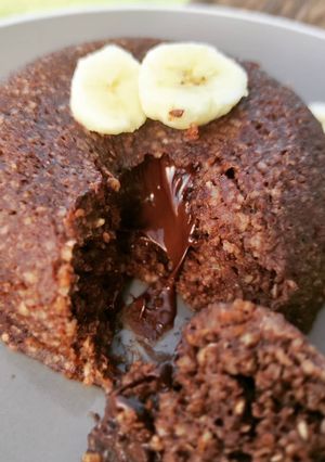 Une photo de Bowl cake chocolat coeur coulant