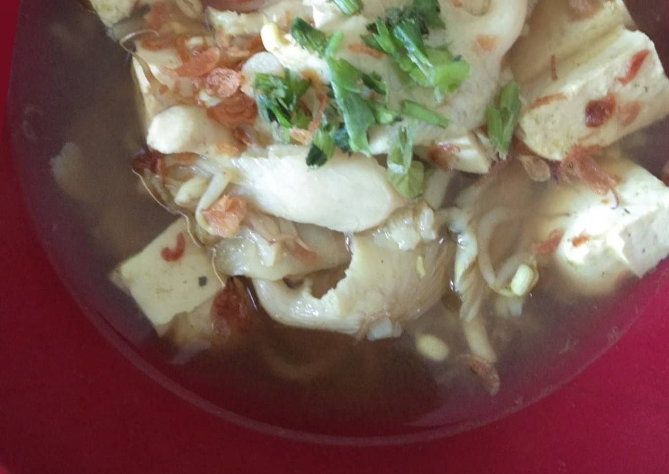 Soto bening tahu jamur