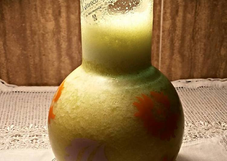 Batido de melón y zumo de naranjas