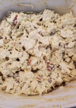 A picture of Curry chicken salad.