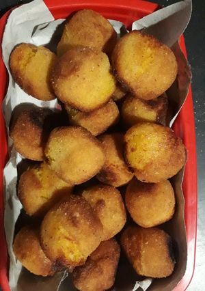 Una foto de Bolitas de papa y calabacín