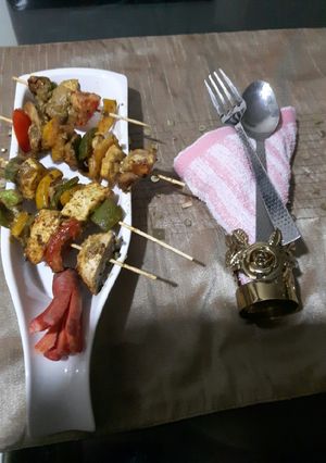 A picture of Grilled vegetables on a dosa tava.