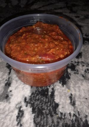 A picture of Cooked chilli (Pilipili ya kukaanga).