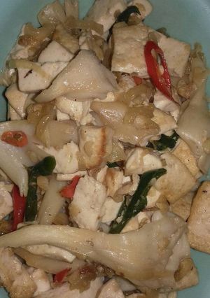 Foto resep Oseng tahu jamur tiram