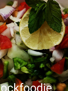 A picture of Colourful Chickpeas and Cucumber Salad.