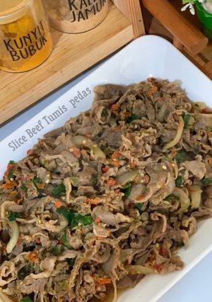 Foto resep Slice Beef Tumis Pedas