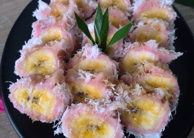 Resep Jaje Pisang Rai Khas Bali Dengan Kulit Buah Naga Oleh Ima