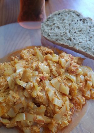 Tojásos lecsó recept fotója